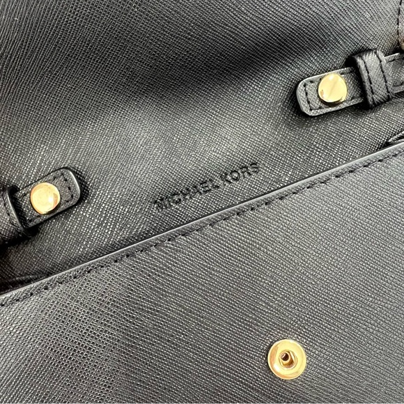 MICHAEL KORS - JET SET TRAVEL CHAIN WALLET CROSSBODY - BLACK - Picture 4 of 7